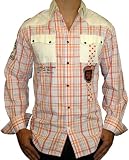 CHRISTIAN AUDIGIER Ed Hardy Mens Garage Red Plaid Western Woven Dress Shirt