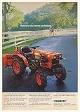 1977 Kubota B7100 Lawn Garden Tractor Photo Print Ad (43815)