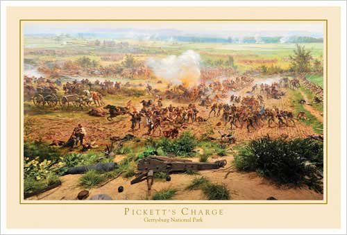 Picketts Charge, Gettysburg National Park Print Poster