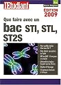 Que faire avec un bac STI, STL, ST2S