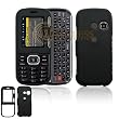 LG Rumor2 LX265 Cell Phone Black Rubber Feel Protective Case Faceplate Cover