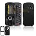 LG Rumor2 LX265 Cell Phone Black Rubber Feel Protective Case Faceplate Cover