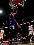Golden State Warriors v Los Angeles Lakers: Jeremy Lin Photographic Poster Print by Stephen Dunn, 24x32