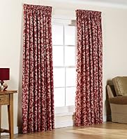 Trailing Leaf Pencil Pleat Curtains