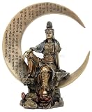 Water & Moon Kuan-yin Kannon Guanyin Statue Heart Sutra - Ships Immediatly !