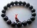Black Bodhi Beads Tibet Buddhist Prayer Bracelet Mala with Free Mala Bag