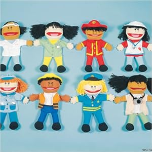 Easy to Make Puppets: Plush Happy Kids Career Puppets Set