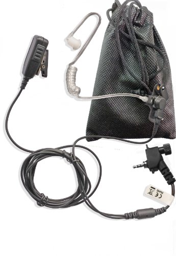 Motorola MTH800 Airwave Police two wire earpiece covert acoustic tube with long cabling