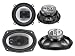 2) New Boss R53 5.25 200W + 2) R94 6x9 500W 3-Way Car Audio Coaxial Speakers RS.8999.00