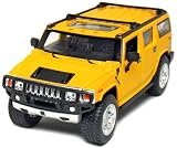6 pcs in Box: 6 frac12; 2008 Hummer H2 SUV 1:32 Scale (Black Red Yellow)