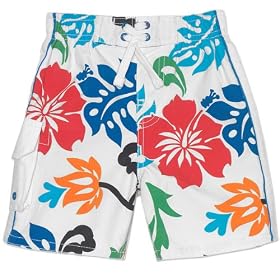 The Children's Place Baby-Boys Hibiscus Swim Trunks