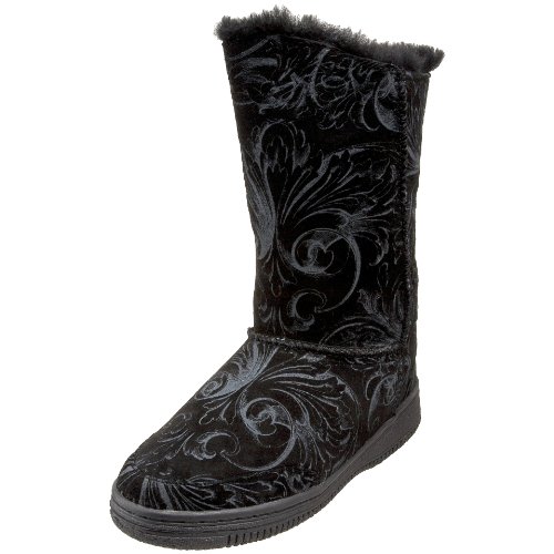Aussie Dogs Women s Swirl Mid Boot Black 6 US Men s 7 US Women s