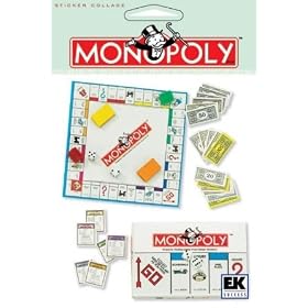 HASBRO 3D STCKR PCS MONOPOLY