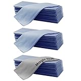 (30 Pack) MagicFiber Microfiber Cleaning Cloths - For Tablets, Lenses, and Other Delicate Surfaces (29 Light Blue, 1 Grey)
