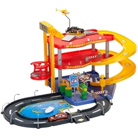 Burago Parking Playset With 2 Cars