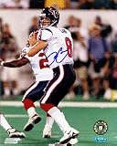 David Carr Autographed Dropping Back 8 x 10 Photograph (Unframed)