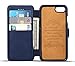 iPhone 8 Plus Case, iPhone 7 Plus Case, Pasonomi iPhone 7 Plus Leather Wallet Case - [Slim Fit] Vintage Flip Case Cover with Stand Function & Credit Card Slots for iPhone 8 Plus & 7 Plus (Dark Blue)