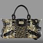 ED HARDY ORIGINAL QUEENA SHOULDER SATCHEL BAG BLACK