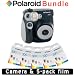 Polaroid 300 Sofortbildkamera in Schwarz + 5er Pack 300 Sofortbildfilm