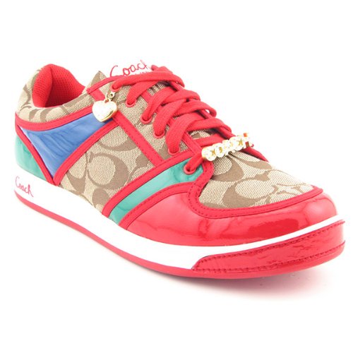 Coach Oriana Sneakers Shoes Red Womens
