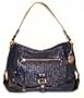 The SAK Dakota Navy Blue Patent Leather Hobo Handbag