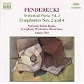 Penderecki : Symphonies nos.2 & 4