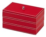スタッキングトレー 長角 (レッド) 840-553R