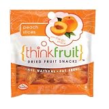 Thinkfruit Peach Slices, 1.5 Ounce Bags (Pack of 10)