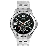 GUESS Men's Stainless Steel Black Dial Watch #10193G