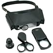 5X 10X 14X 20X Magnifier Loupes Headset 4 Piece Set