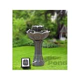 Garden Water Features & Outdoor Fountains item: Alpine GIL398SLR 2 Tier Solar Water Fountain