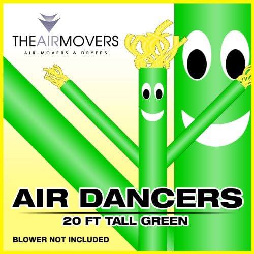 20FT Green Skyer  Wacky Waving Inflatable Fly Sky Guy Puppet Advertising Dancing Tube