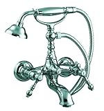 Fima by Nameeks S5054BR Old Bronze Epoque Wall Mounted Tub Faucet With Hand Shower Set from the Epoq