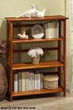 Folding/stacking Bookcase 27.5w Honey Oak