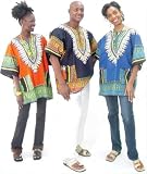 Traditional Print Unisex Dashiki Top - Many Colors Available