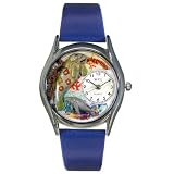 Whimsical Watches Women's S0140002 Manatee Royal Blue Leather Watch