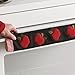 Kitchen Appliance Handle Covers with Apple Design - Set of 2