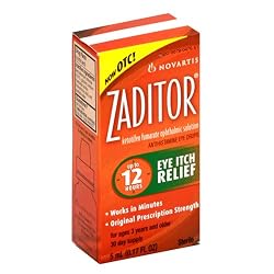Novartis Zaditor Eye Itch Relief, Up to 12 Hours, 0.17-Ounces