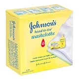 Johnson's Head-to-Toe Dry Disposable Washcloths, 10 Washcloths