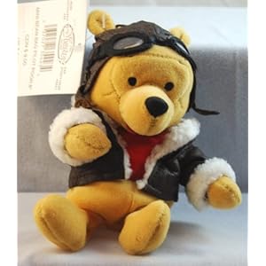 Disney Winnie the Pooh Pilot Bean Bag Toy 8"