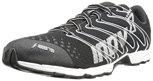 Inov-8 Unisex F-Lite 195 (S) Cross Training Shoe,Black/White,11.5 E US Men/13 E US Womens