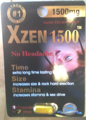 10 pills of Xzen 1500 Sexual Performance Enhancement Time + Size + Stamina