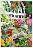 Backyard Oasis Garden Flag