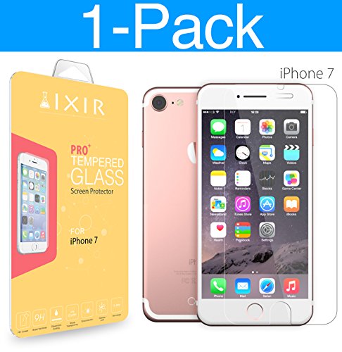 iPhone 7 Tempered Glass Screen Protector, IXIR [9H Extreme Hardness] {Full HD} {Easy Installation System} PRO+ Tempered Glass Screen Protector for iPhone 7