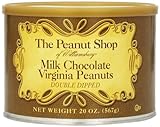 The Peanut Shop of Williamsburg Milk Chocolate Covered Virginia Peanuts, 20-Ounce Tin