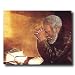 African American Black Man Praying At Dinner Table Daily Bread Religious Picture Art Print