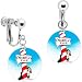 North Pole Penguin Clip On Earrings