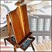Hardwood Artist Easel Set; 72 Tubes of Paint, 42 Brushes, 6 Canvases, Complete Art Supplies & Much More