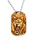 Roaring Lion Dog Tag Necklace