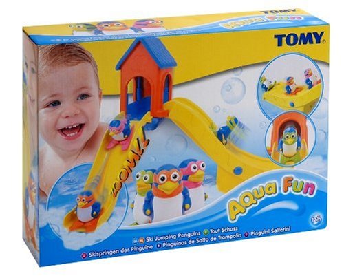 Tomy Ski Jumping Penguins Bath Toy